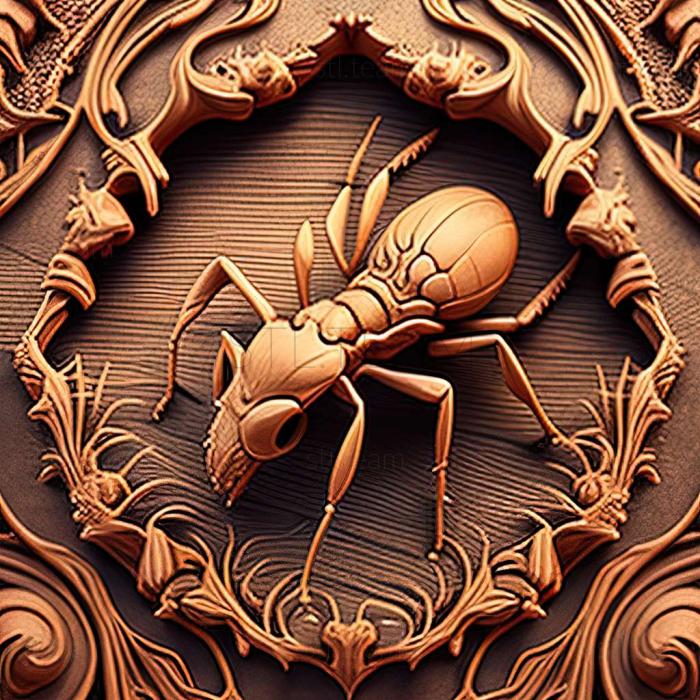 3D модель Pheidole aequiseta (STL)